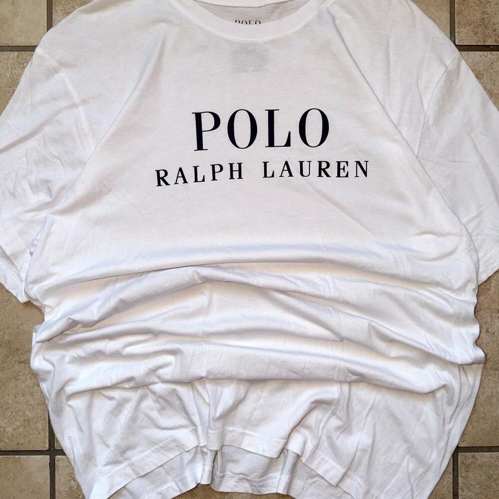 Polo by Ralph Lauren White Short Sleeve Shirt - Size L